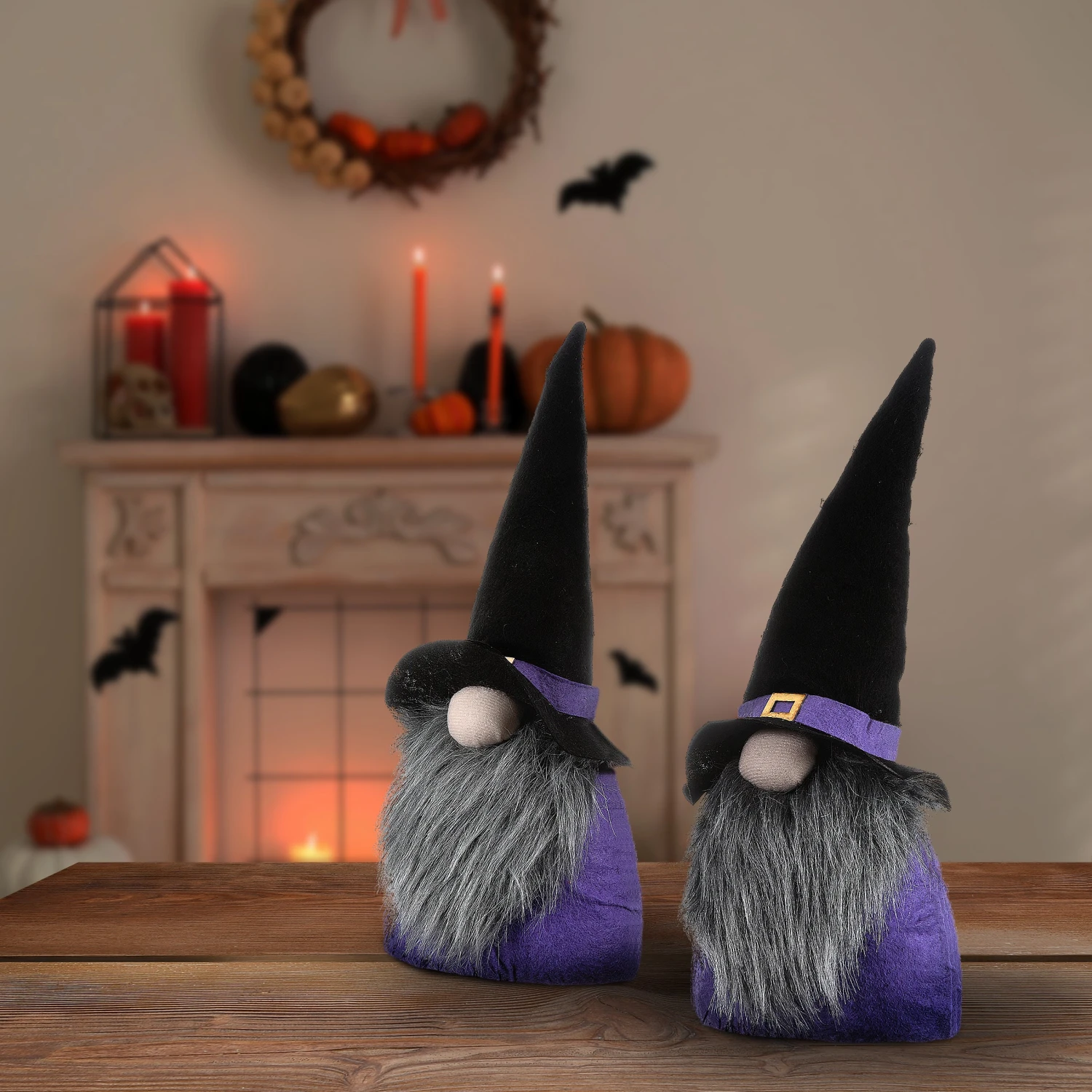 National Tree Company Halloween Cloth Gnomes, Pack Of 2, 12 Inches - Image 2