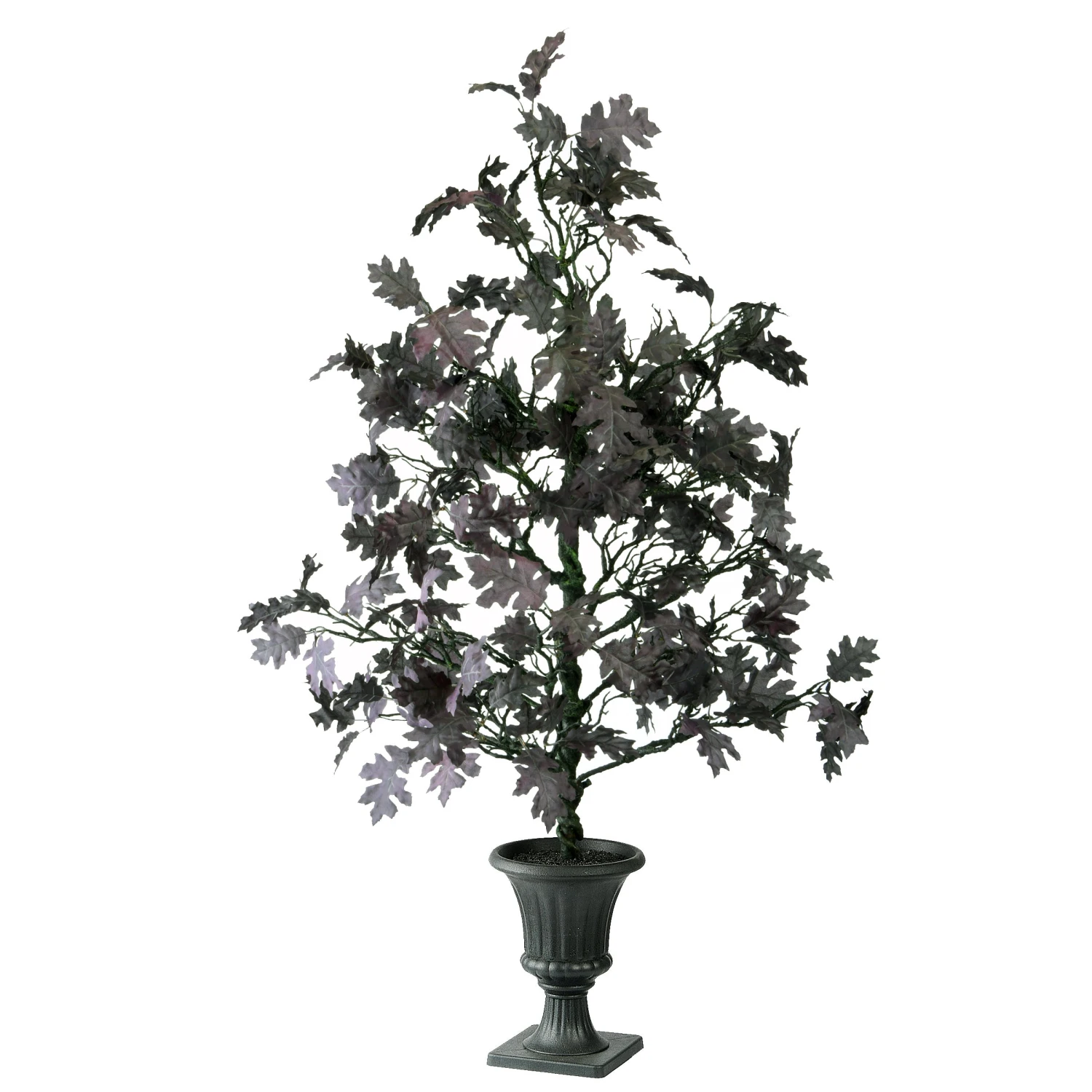 National Tree Company Halloween Black Oak Tree, Includes Black Urn Base, 4 Feet