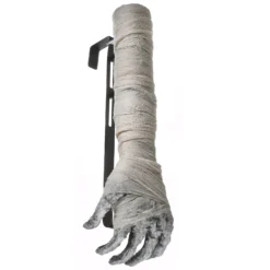 National Tree Company Halloween Mummy Arm And Hand Wreath Hanger, 18 Inches