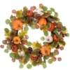 National Tree Company Artificial Autumn Wreath, Decorated With Miniature Pumpkins, Pine Cones, Berry Clusters, Leaves, Autumn Collection, 22 Inches