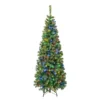 National Tree Company First Traditions Pre-Lit Artificial Linden Spruce Christmas Tree, Multicolor LED Lights, Plug In, 6 Ft