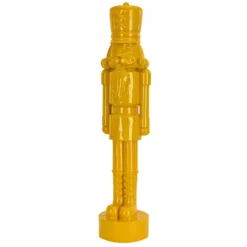 National Tree Company 24" HGTV Home Collection Nutcracker Christmas Decor, Yellow