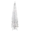 National Tree Company Pre-Lit Artificial Christmas Tree, White Tinsel, White Lights, Includes Stand, 7 Feet