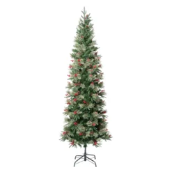 National Tree Company First Traditions Virginia Blue Pine Slim Christmas Tree With Hinged Branches, 7.5ft