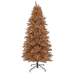 National Tree Company Pre-Lit Artificial Rose Gold Christmas Tree, With Warm White LED Lights, Plug In, 10 Ft